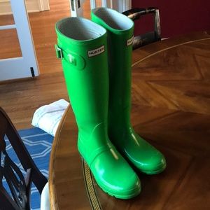 Green Hunter Rain Boots
